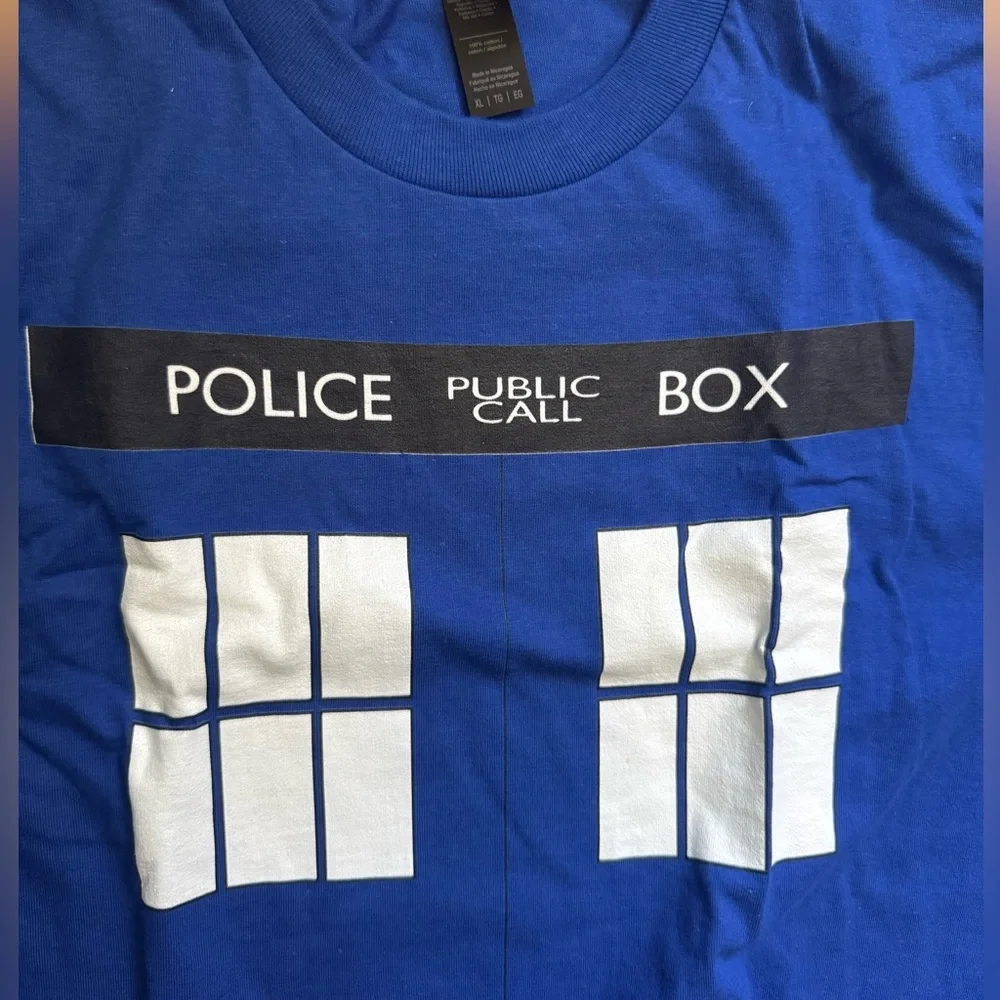 NWT teepublic tardis t shirt from doctor who - Picture 5 of 5
